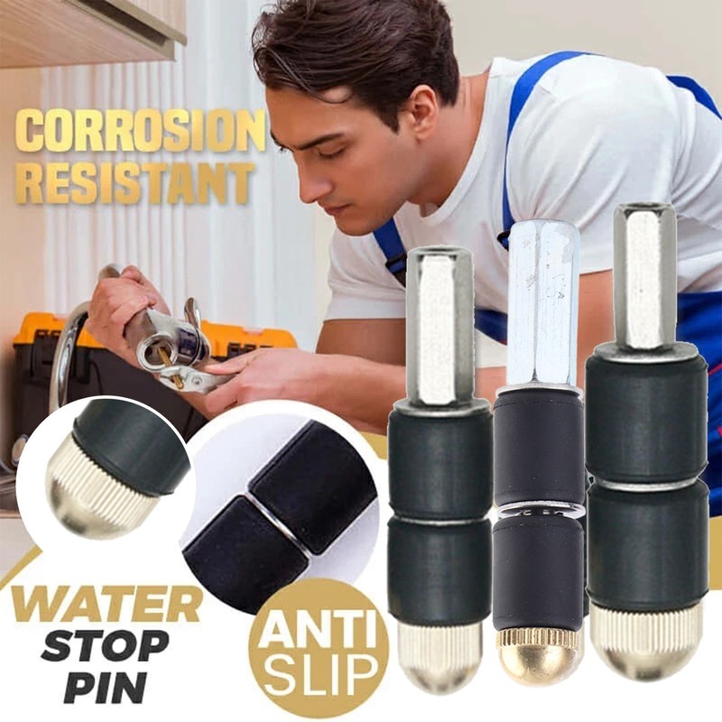 Pipe Water Stopper Kit Professional Plumber Stainless Steel Hot Melt