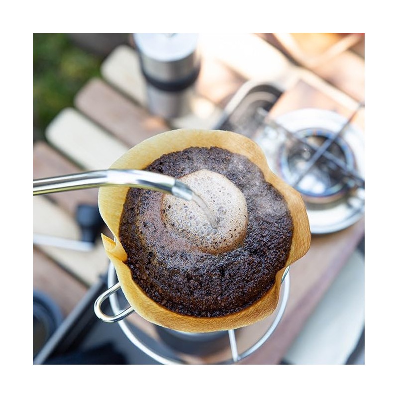 POKETLE Coffee Dripper, Stainless Steel, Wire, Water Bottle Compatible, For