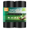 50 Portable Compost Toilet Waste Bags - Thick Biodegradable, 8