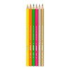 JOLLY EXTRAMIX Bunstifte | 4 Neon Farbstifte + Gold und