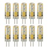 Rayhoo 10pcs G4 LED Bulbs JC Bi-Pin Base Lights 1.5W