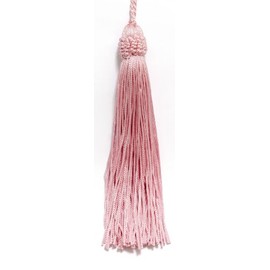 Set of 10 Pink Crown Head Chainette Tassel, 5.5 Inch Long with 1 Inch Loop, Basic Trim Collection Style# CT055 Color: Pink - K11