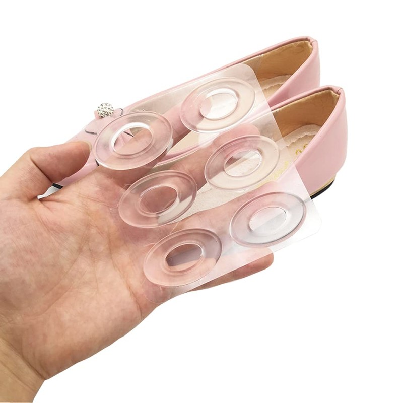 6 Sheets/36 Pcs Transparent Oval Gel Foot Corn Rings Silicone