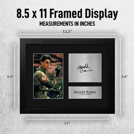 HWC Trading Harold Ramis Ghostbusters Framed Gifts Printed Signed Autograph Picture for Movie Memorabilia Fans - US Letter Size