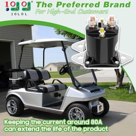 10L0L Golf Cart 12V Solenoid for Club Car DS & Precedent Gas 1984-up - 4 Terminal Golf Cart Starter Solenoid 1013609,1012275,1117