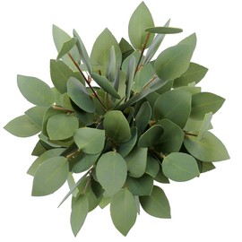 Greentime 8 Pack Artificial Greenery Stems 13 Inches Faux Eucalyptus Leaves Stems for Vase Bridal Wedding Bouquet Table Centerpiece DIY Wreath Decor