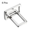 sourcing map Metal Rectangle Ring Buckles 25.7x12.5mm for Bags Belts