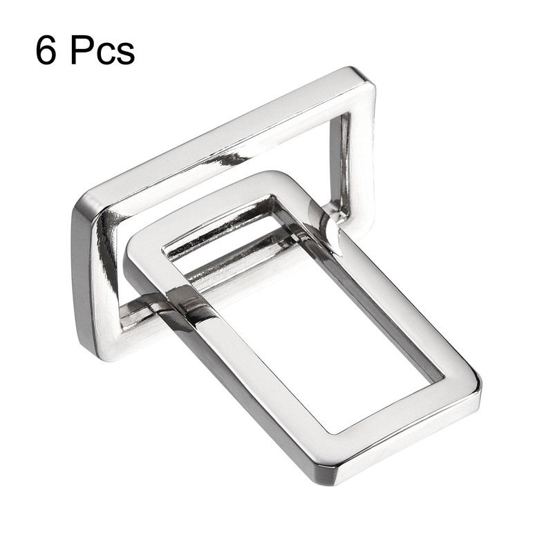 sourcing map Metal Rectangle Ring Buckles 25.7x12.5mm for Bags Belts