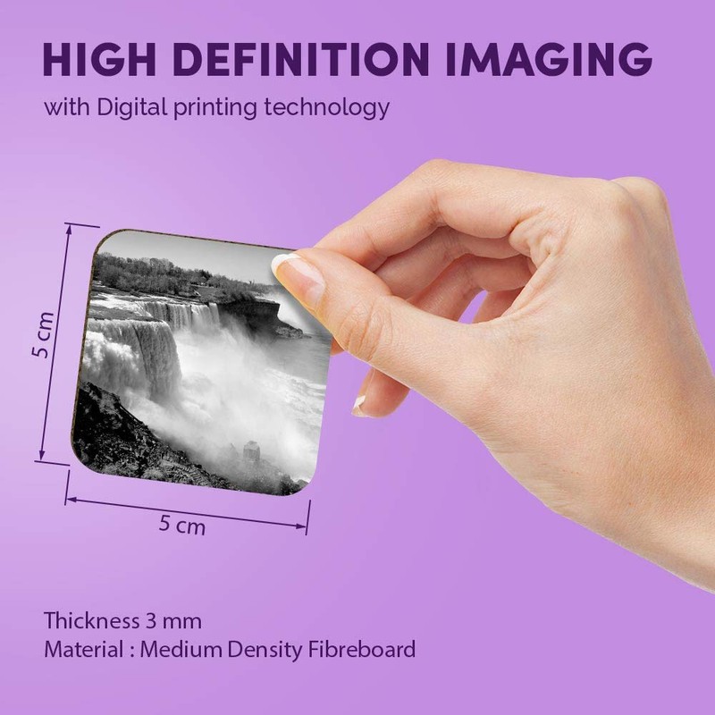 1 x Square MDF Fridge Magnet - Niagara Fall USA