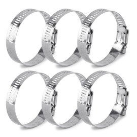 MAEXUS Stainless Steel Bands, 1.8 - 2.8 inches (46 - 70 mm) Diameter Adjustable Hose Clamp, 8 Pack, Hose Band, Fastening Hardware, 304 Stainless Steel, Hose Band for Plumbing, Universal Hose Clamp,
