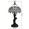 Small Tiffany Table Lamp Stained Glass Desk Lamp White Bending