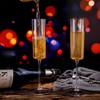 XKONG Plastic Champagne Flutes,6 Oz Unbreakable Goblet Glasses Reusable Champagne