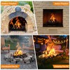 Luoieo Fireplace Grate,Fireplace Log Holder,24 inch Heavy Duty Solid Cast