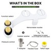 Terapaton RV Bidet for Camper Toilet, Non-Electric Toilet Sprayer Attachment