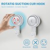 Lvingmax Suction Cup Hooks, Clear Shower Suction Hooks, Heavy Duty