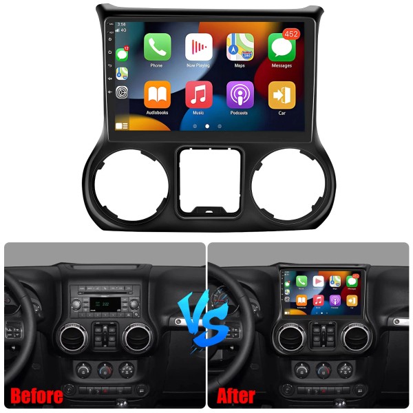 For Jeep Wrangler JK 2011-2014 10" Car Radio Stereo Fit