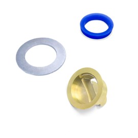 DAMILA Shower Floor Drain Insert, Drain Plug, Anti-Odor Plug, Sewer Core, One - Way Drain Valve, Backflow Preventer for Basement Drain, Suitable for 1.5 inch Drain Pipes (Gold)