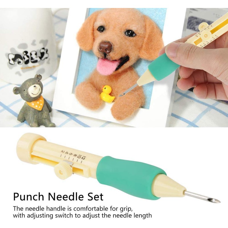 Embroidery Needles Stitching Punch Pen Set, Embroidery Pen Punch Needle