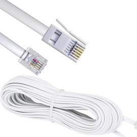 Zguziji 10m BT Phone to RJ11 Cable 6P2C,Internet Cable for BT,Internet,Broadband,Modem,Router and Landline Telephone