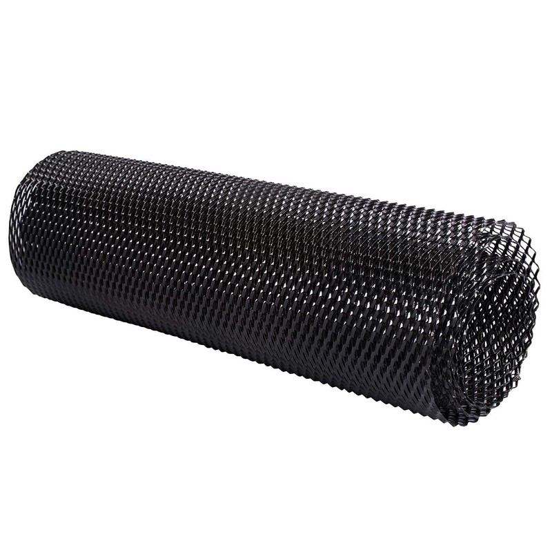 AggAuto Universal 40"x13" Car Grill Mesh - 100x33cm Aluminum Alloy