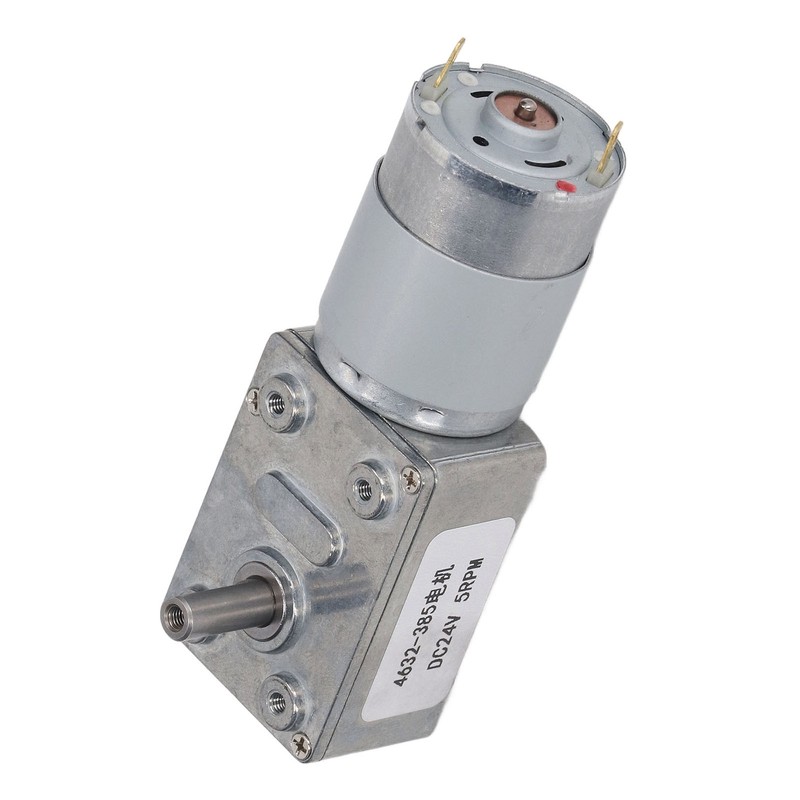 DC24V 5RPM Speed Reduction Motor 4632‑385 Worm Gear Self Locking