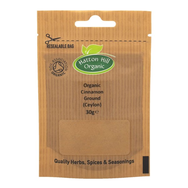 Organic Cinnamon Powder (Ceylon) 30g by Hatton Hill Organic