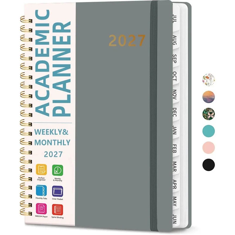 2027 A5 Weekly & Monthly Planner for School & Office