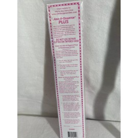 CM Designs Ruler Pink Add-A-Quarter PLUS 12" & 6" COMBO for Paper Piecing NIP S1