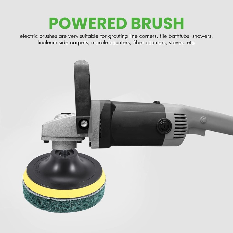 Aswalling 11Pcs Power Scrubber Brush Set Polishing Pad for Drill