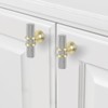 KOMOTIA 20 Pack Cabinet knurled Knobs Brushed Satin Nickel and