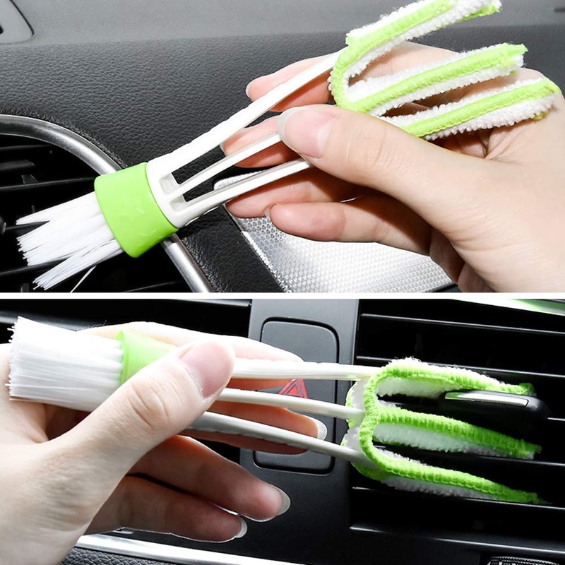 YuCool 4 Pack Blind Duster Brush with 2 Removable Microfiber