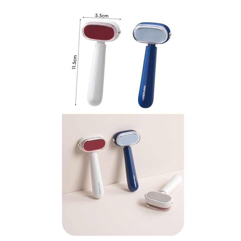 Double-sided exfoliating sharpener, stubborn exfoliation sharpener, professional, stainless steel foot,