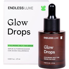 Endless Luxe - Glow Drops - Serum Autobronceador Facial - Serum Enriquecido con Ácido Hialurónico Y Vitamina C - Todo Tipo de Piel - Hidratante, Libre De Parabenos Y Vegano - 27 ml - GDR23