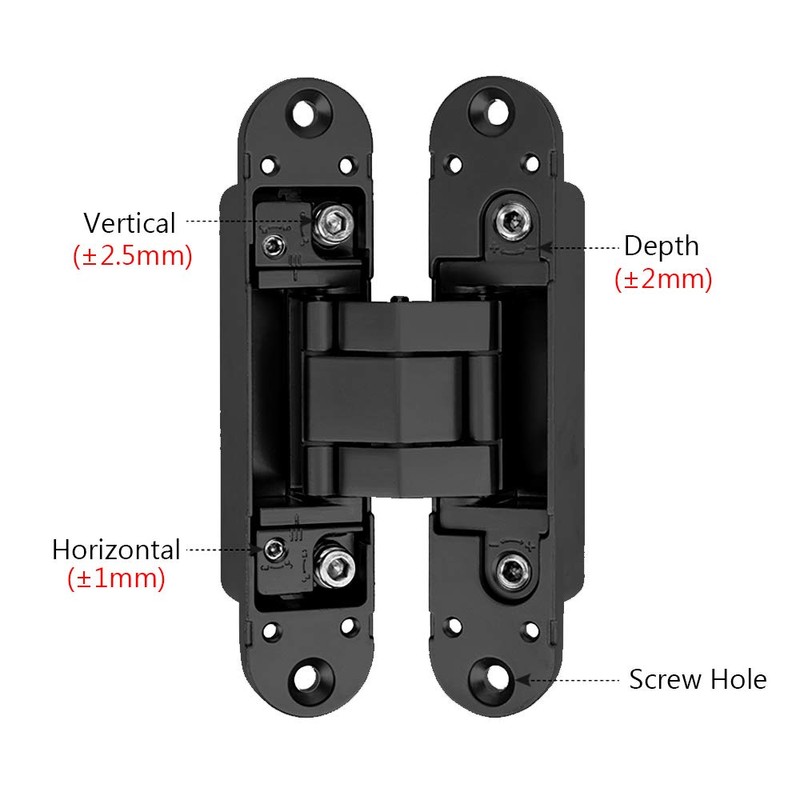 Alamic Invisible Hinges Concealed Door Hinge Heavy Duty Hidden Hinge