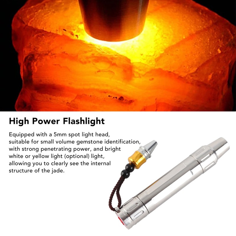 Jewelry Identification Flashlight Portable Gem Jade Jewelry Identification Torch Mini