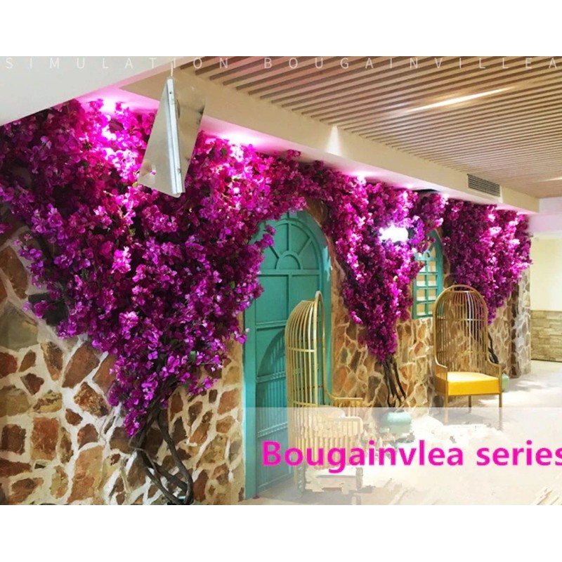 TENDER LIHOME Rama Bugambilia Vara Decoración Flores Artificiales 1.2 Mts