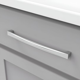 Hickory Hardware Crest Collection Pull 8-13/16 Inch (224mm) Center to Center Matte Black Finish