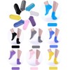 8 Pairs Non Slip Women Yoga Socks with Grips for