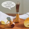 PROVIVID New Cute Standing Butter Knife Spreader Stainless Steel Wooden