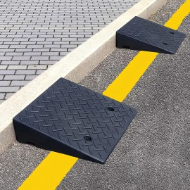 ELK Curb Ramp for Driveway - Heavy Duty Rubber Tread & Threshold Portable Ramp