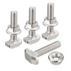 QUARKZMAN M6 x 30 mm T-Nut and M6 Hex Flange