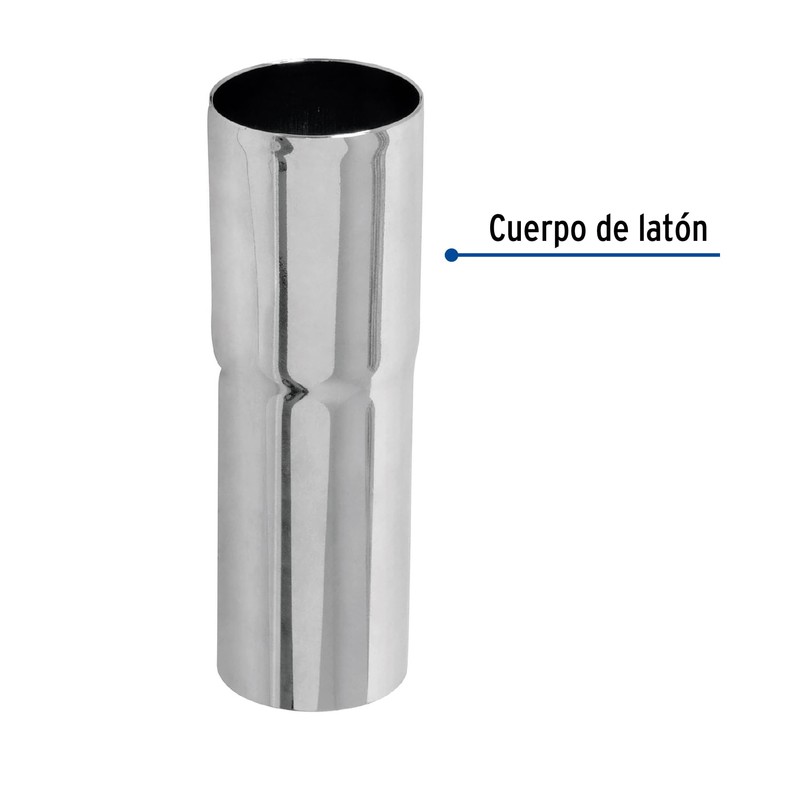 Foset EXTL-10, Extensión de latón cromado para céspol de lavabo,