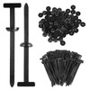 Uraqt Pack of 100 Cable Ties Black Set, 90 mm