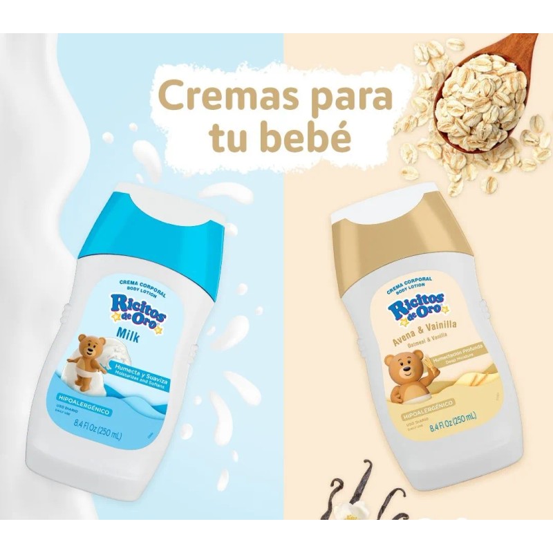 Trio De Cremas Para Bebe Ricitos De Oro - Humecta