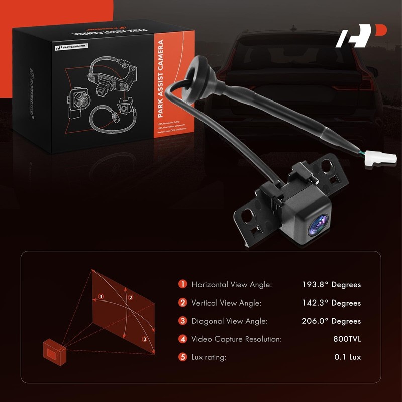 A-Premium Park Assist Camera Rear View Backup Reverse Camera Compatible