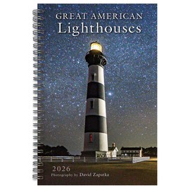 Great American Lighthouses 2026 Weekly & Monthly Planner, 16-Month Engagement Calendar: September 2025 - December 2026