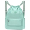 BAVELOE Drawstring Backpack with Wet Pocket Gym Backpack Water-Resistant Cinch