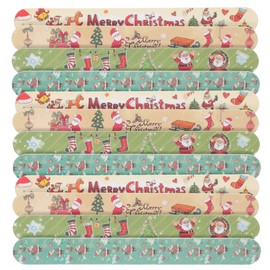 Kichvoe 24 Pieces Christmas Nail Files Snowflake Nail File Santa Claus Nail Boards Fingernails Buffer Toenails Polisher Tools for Manicure Women Girls Natural Salon