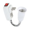 Electop E27 Socket Adapter with On/Off Switch to US Plug,Flexible