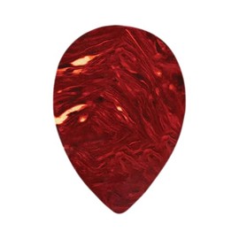 Exotic Plectrums Celluloid Brown Tortoise Guitar Or Bass Pick - 0.46 mm Light Gauge - Premium Made In USA - 358 Small Teardrop Shape - 3 Pack